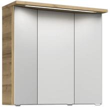 Spiegelschrank mit drei Türen und Beleuchtung