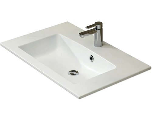 Waschbecken mit Armatur für das Badezimmer