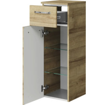 Badezimmer Hochschrank mit Schublade, Tür und Glasböden