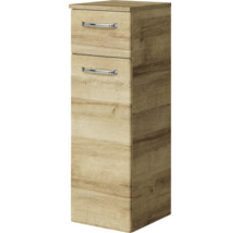 Badezimmer Hochschrank aus Holz mit zwei Schubladen