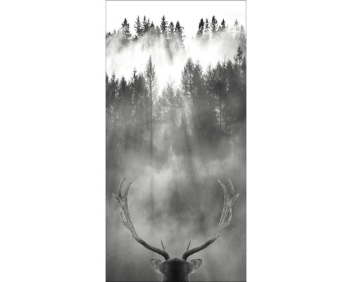 Giclée Leinwandbild Looking Deer 90x180 cm