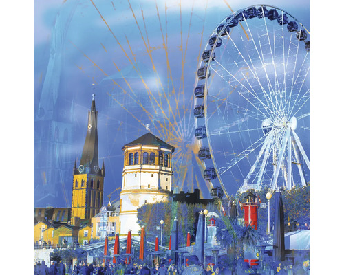 Tableau en verre Düsseldorf XX 30x30 cm