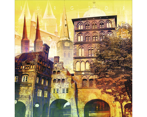 Illustration der Burgtor Gebäudeansicht