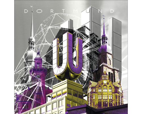 Collage mit Dortmunder Stadtansichten, darunter das Dortmunder U