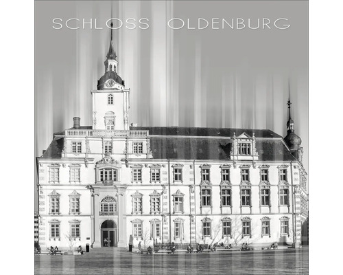 Photo en noir et blanc du château d''Oldenbourg