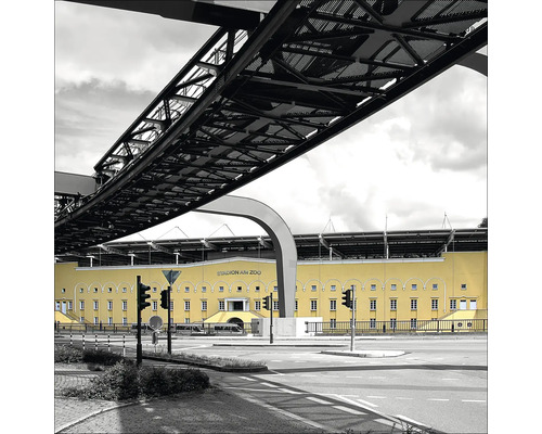 Le stade au zoo de Wuppertal sous un téléphérique