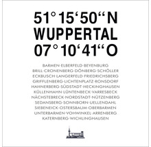 Coordonnées et quartiers de Wuppertal