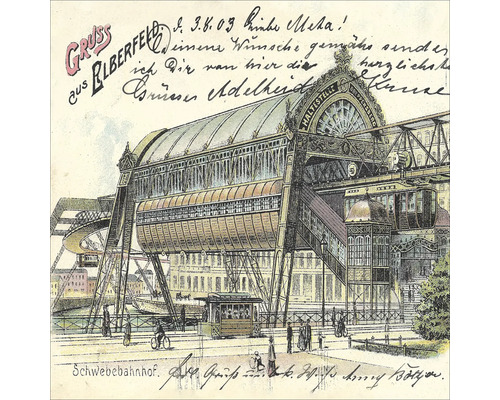 Historische Ansicht der Wuppertaler Schwebebahn