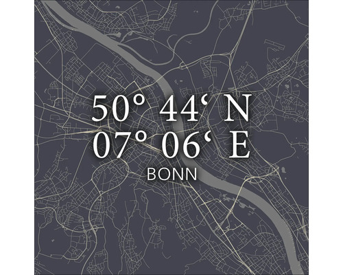 Tableau en verre Bonn VI 20x20 cm
