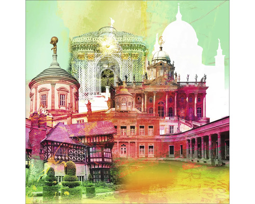 Illustration de différents bâtiments historiques à Potsdam