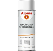 Alpina radiateur, peinture en aérosol, blanc brillant