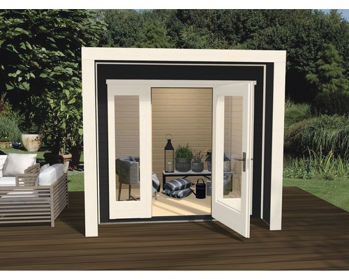Abri de jardin weka Design 263 taille 1 avec plancher 245 x 250 cm anthracite Abri de jardin weka Design 263 taille 1 avec plancher 245 x 250 cm anthracite