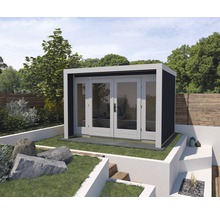 Gartenhaus weka Design 263 Gr. 3 inkl. Fußboden 305 x 316 cm anthrazit