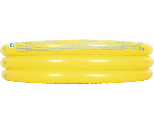 Gelbes Planschbecken mit drei Luftkammern