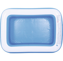 Kit de piscine hors sol à pose rapide Familypool PVC rectangulaire 197x143x49 cm sans accessoires bleu/blanc-thumb-9
