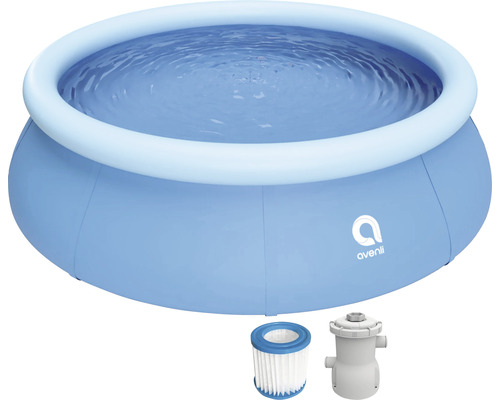 Piscine gonflable avec pompe de filtration et cartouche filtrante