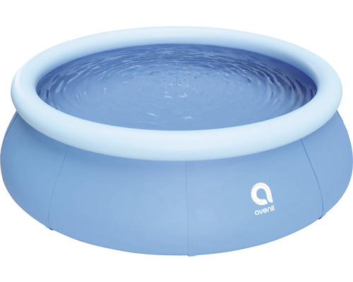 Kit piscine hors sol à pose rapide PVC ronde Ø 300x76 cm y compris système de filtration & kit de réparation bleu