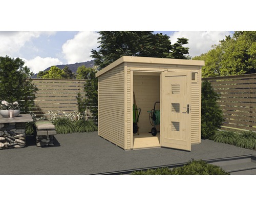 Abri de jardin weka type 171 taille 2 avec plancher 308 x 313 cm naturel Abri de jardin weka type 171 taille 2 avec plancher 308 x 313 cm naturel