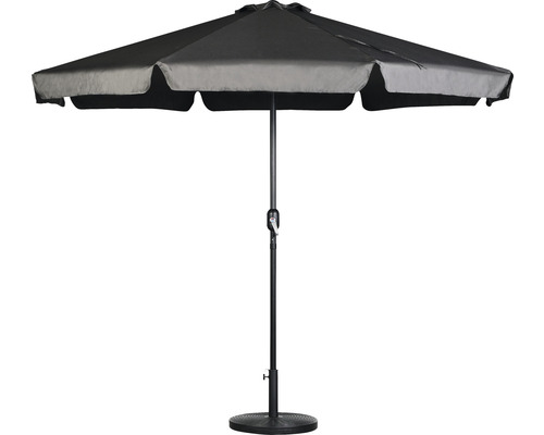 Parasol Garden Place Ø 300 cm polyester rond gris foncé