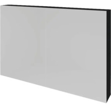 Spiegelschrank Sanox 100 x 12 x 65 cm schwarz matt 2-türig doppelt verspiegelt
