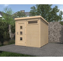Gartenhaus weka Typ 171 Gr. 2 hohes Durchgangsmaß 195 cm, inkl. Fußboden 308 x 313 cm natur