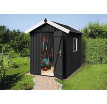 Gartenhaus weka Schwedenhaus Gr. 2 inkl. Fußboden 200 x 286 cm anthrazit