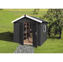 Gartenhaus weka Schwedenhaus Gr. 3 inkl. Fußboden 277 x 286 cm anthrazit