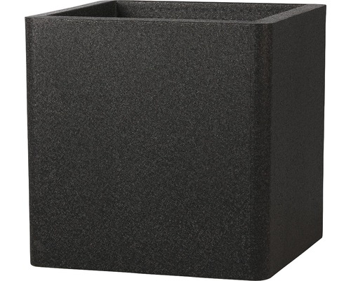 Übertopf iQ Dutch Design Würfel 48 x 48 x 48 cm Kunststoff schwarz