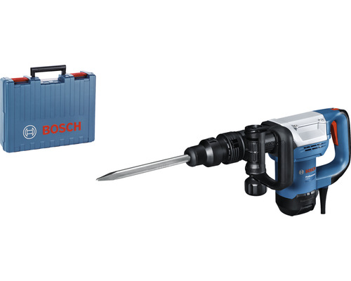 Bosch Professional perforateur burineur GSH 5 (SDS max, force de frappe 7,5  J, 1 100 W, avec burin pointu et coffret)