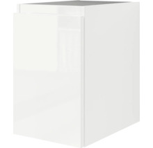 Weißer Waschbeckenunterschrank mit einer Tür