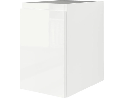 Weißer Waschbeckenunterschrank mit einer Tür
