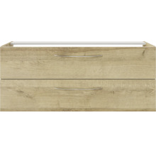 Waschbeckenunterschrank mit zwei Schubladen und Griffen