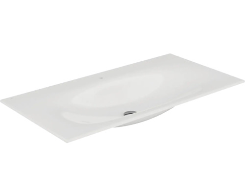 Vasque pour meuble KEUCO Edition 11 105,5 x 53,8 cm blanc brillant 31150311001 Vasque à encastrer rectangulaire en céramique