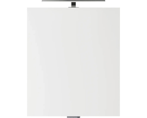 Weißer Spiegelschrank mit integrierter Beleuchtung