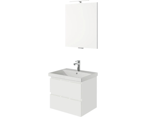 Waschtisch mit Unterschrank, Waschbecken und Spiegel für das Badezimmer