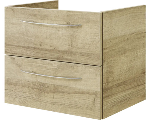 Meuble sous-lavabo avec deux tiroirs et structure en bois
