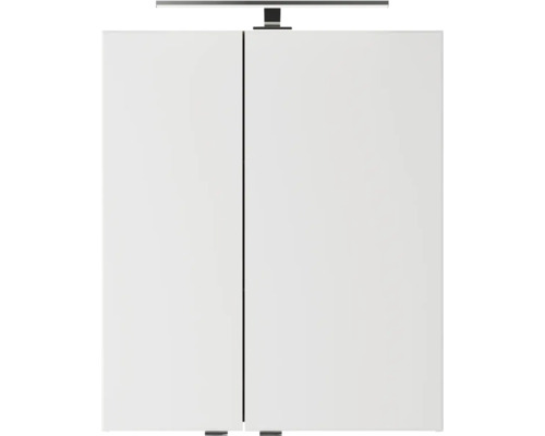 Weißer Spiegelschrank mit Beleuchtung