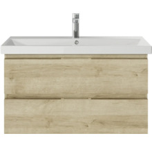 Waschbeckenunterschrank mit zwei Schubladen und Armatur