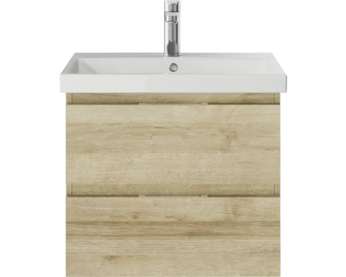 Waschtischunterschrank mit zwei Schubladen, Waschbecken und Armatur