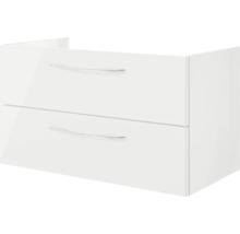 Waschbeckenunterschrank mit zwei Schubladen und Griffen