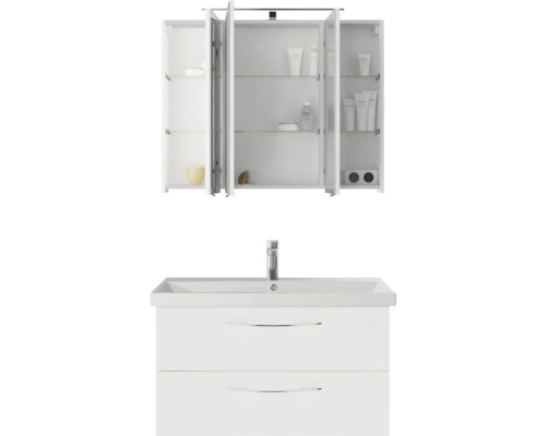 Waschbeckenunterschrank mit Spiegelschrank für das Badezimmer