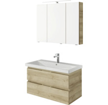 Waschtisch mit Unterschrank und Spiegelschrank für das Badezimmer