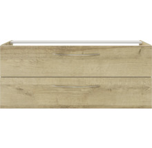 Waschtischunterschrank mit zwei Schubladen und Griffen