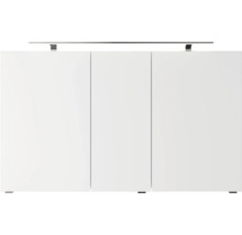 Weißer Badezimmerschrank mit drei Türen
