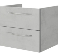 Waschtischunterschrank mit zwei Schubladen und Griffen