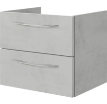 Waschbeckenunterschrank mit zwei Schubladen und Griffen