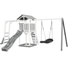 Spielplatz mit Schaukel, Rutsche, Turm und Klettergerüst