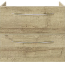 Badezimmerschrank mit zwei Schubladen und Griffen