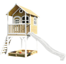 Cabane de jeu avec toboggan et bac à sable pour le jardin