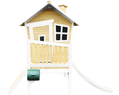 Maisonnette pour enfants avec toboggan et boîte aux lettres